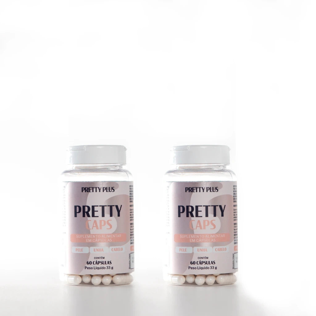 Kit Cabelo Pele e Unha 60 Dias Pretty Plus – Crescimento e Vitalidade
